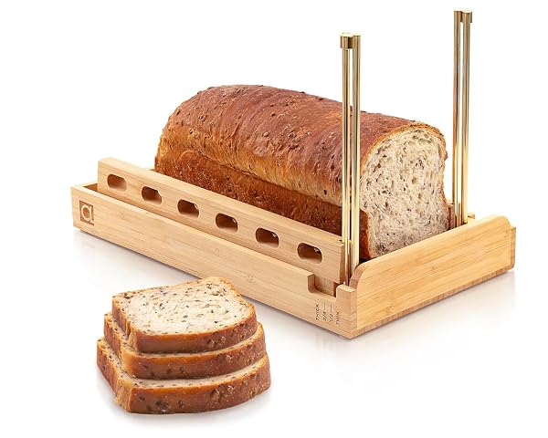 DITTO 2.0 BAMBOO BREAD SLICER FOR HOMEMADE BREAD...