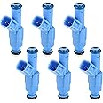 X AUTOHAUX 6pcs 0280155972 53031099 Fuel Injector for Jeep Liberty Renegade Sport 3.7L 2002-2003 for Dodge for Ram 1500 3.7L 2002-2003