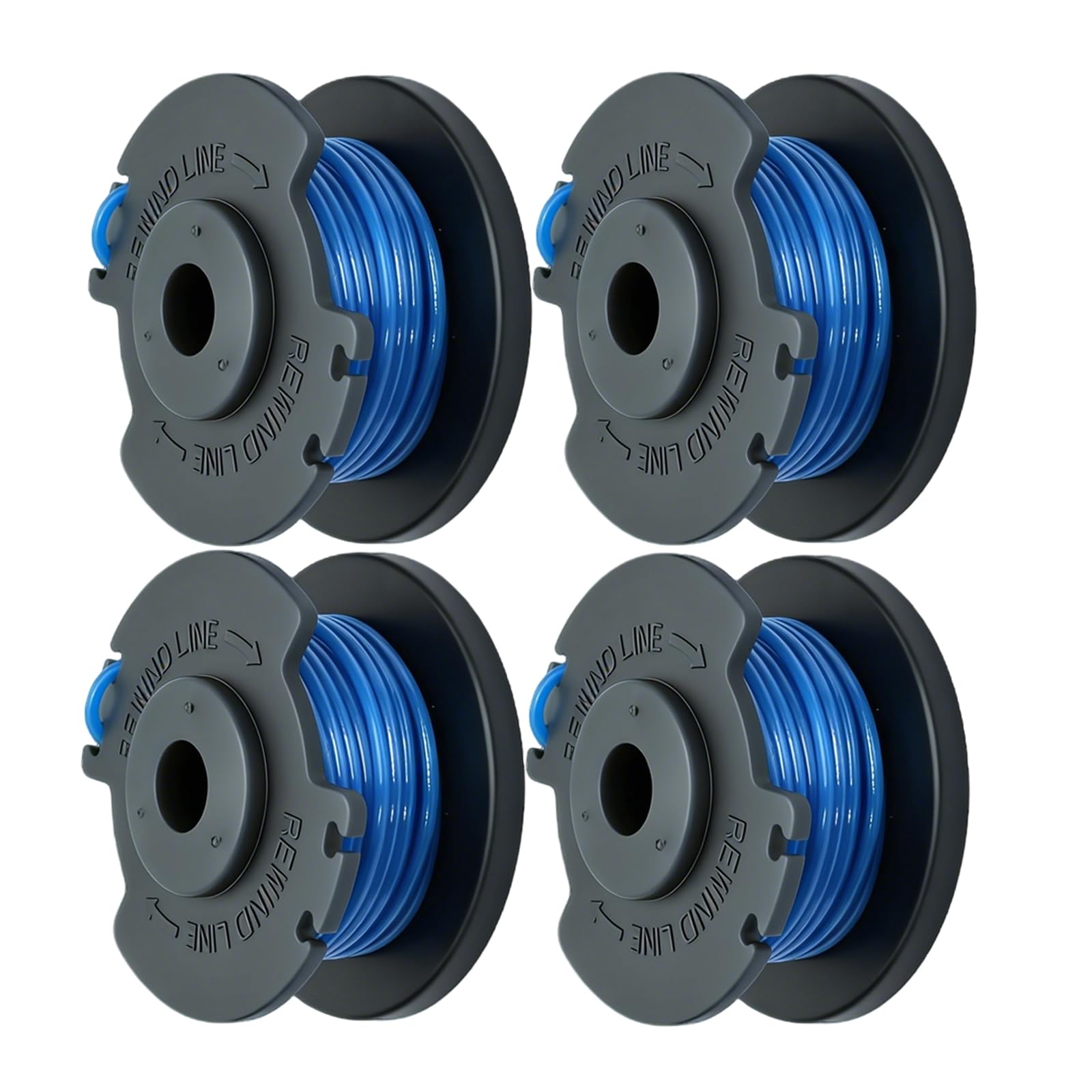 RAC124 Spool Replacement Strimmer Line 1.6mm Compatible with Ryobi OLT1832 RLT183215 RLT2925 RLT1825M13 OLT1831 ONE+ Cordless Grass Trimmer-18v 24v 40v (4pcs)