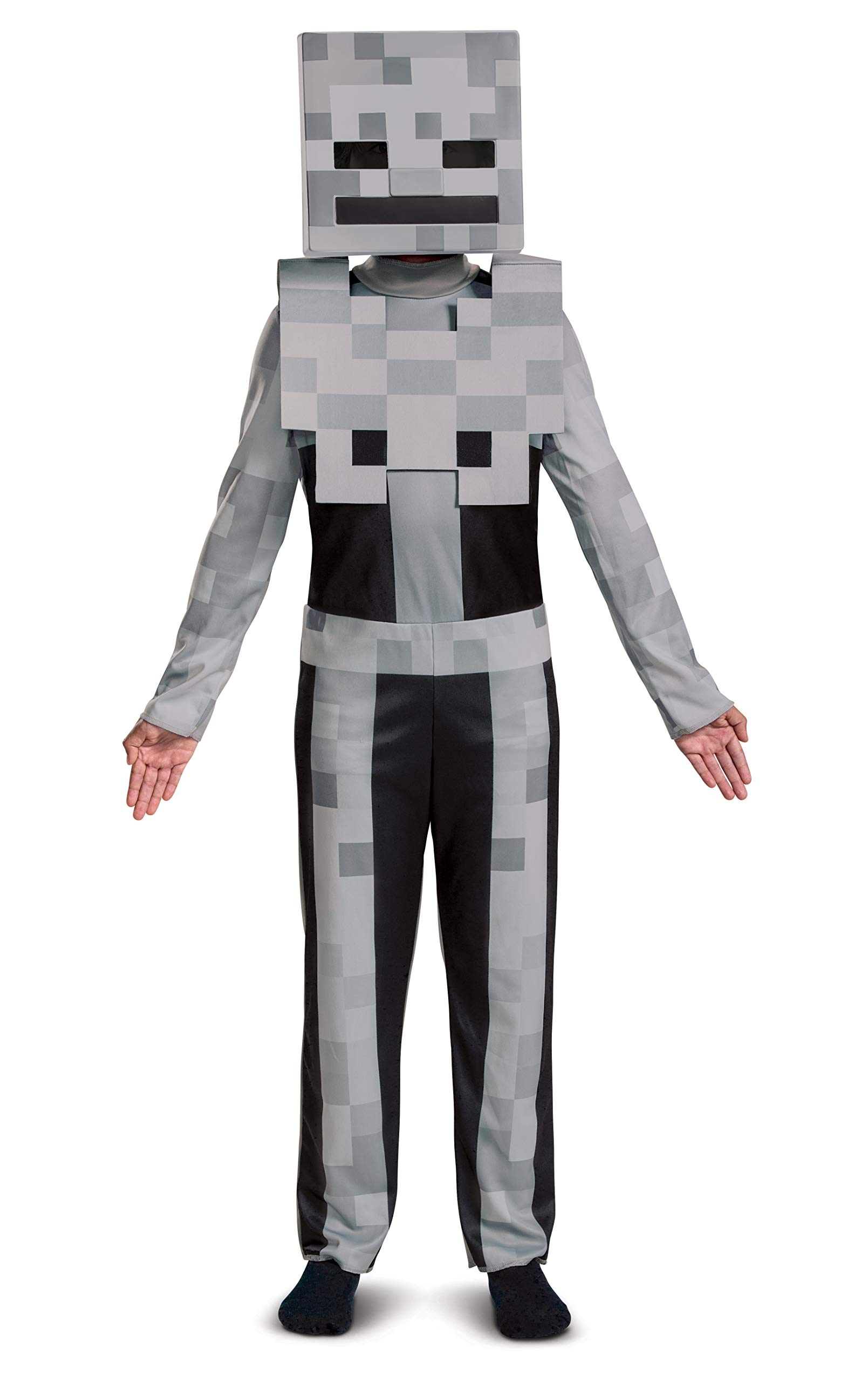Minecraft Skeleton Costume for Kids by Disguise, Official Minecraft License Skeleton Kids Fancy Dress for Boys, Ideal for Imaginative Play and Fancy Dress, Size M (7-8)
