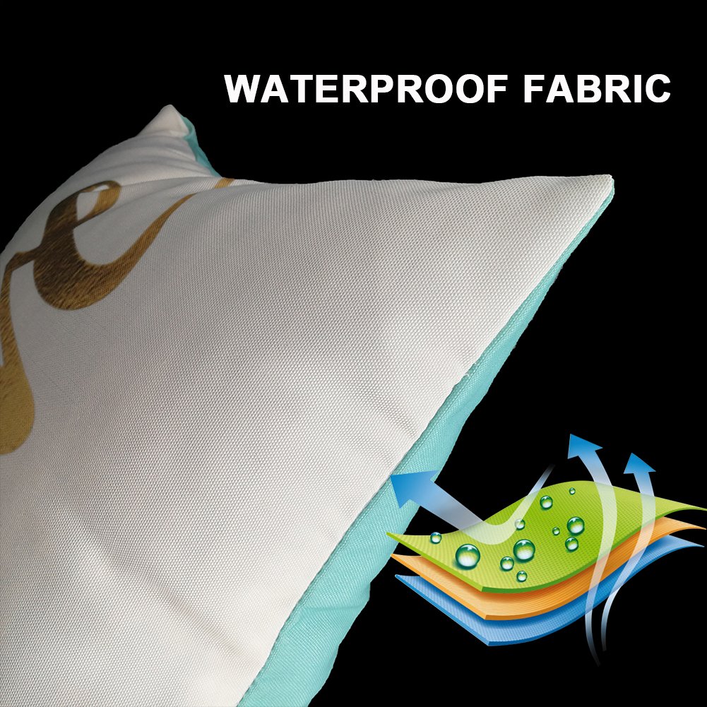 Monkeysell 2018 Original Waterproof Fabric Decoration Pillow cover，Double-sided pattern Cactus + LOVE Throw Pillow Case Cushion Cover 18\