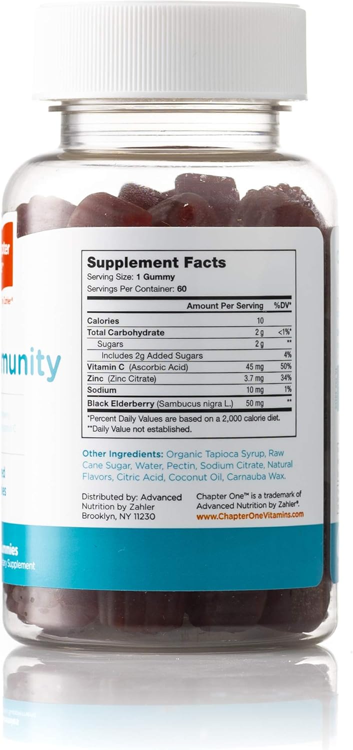 Zahler, Chapter One Immune Support Gummies for Kids & Adults with Vitamins C - Image 3