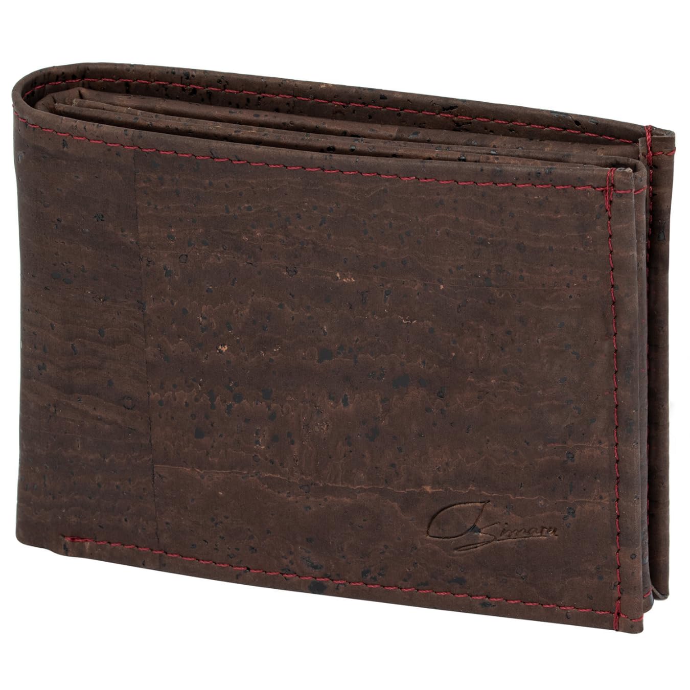 Simaru Cork Wallet with RFID Protection Unisex Wallet for 11+ Cards, Notes & Coins, Compact and Durable, Dark