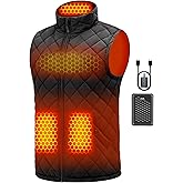 Wulcea Graphene Heated Vest For Men 7.4V Fast Charge Large Capacity Battery