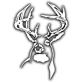 Whitetail Deer Sticker for Car Vinyl Decal Window Truck Window Car Bumper Sticker White, 5.5