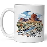 Big Bend National Park Texas Ceramic Coffee Mug 11oz Chisos Mountains Landmark - Tea Coffee Mug with Comfortable Grip - Unique Travel Gift Cup for Office or Home - Vibrant Long-Lasting Print ID44991