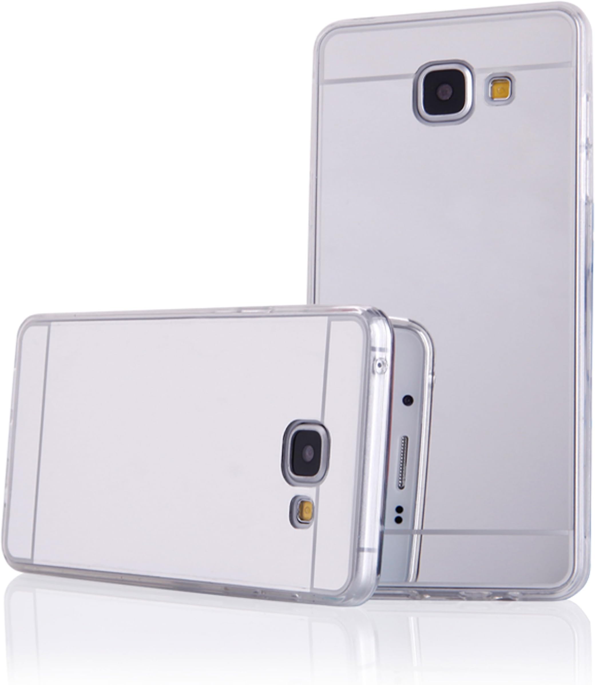 Samsung Galaxy A5 2016 Mirror Case, Luxury Mirror Back Shock-Absorbption, Bright Reflection, Scratch Resistant Bling for Samsung Galaxy A5 2016 A510 - Silver