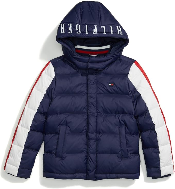 Tommy Hilfiger boys Tommy Hilfiger Boys' Adaptive Down Puffer Jacket With