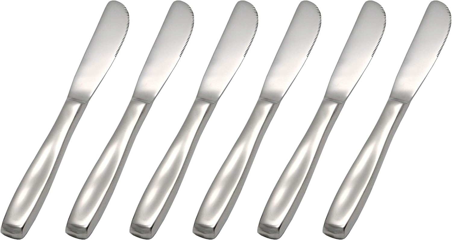 GRÄWE Dessertmesser mit Hohlheft 6 Stück, Serie Augsburg