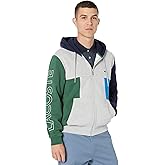 Lacoste mens Colorblock Zippered Fleece Hoodie