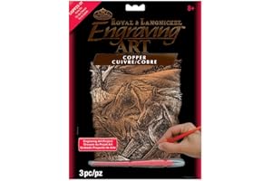 ROYAL & LANGNICKEL Royal and Langnickel Copper Engraving Art, Horse Trio