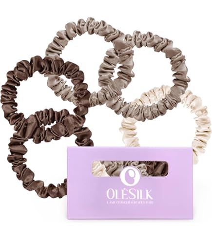 Amazon.com : THXSILK 100% Mulberry Silk Scrunchies 3-Pack  display picture 1