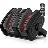 COMFIER Shiatsu Foot Massager with Heat, Calf Massager for Plantar Fasciitis, Kneading/Vibration/Compression Feet Massager, Remote Control, Up to Size 14, Gifts for Women Men