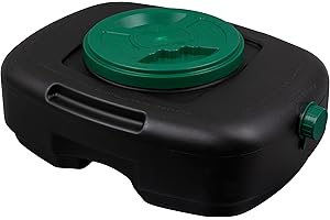 Scepter AM06984 12 Quart Oil Drain Pan with Lid, Filter Drain Screen, and Pour Spout for Automotive Fluids Including Engine O