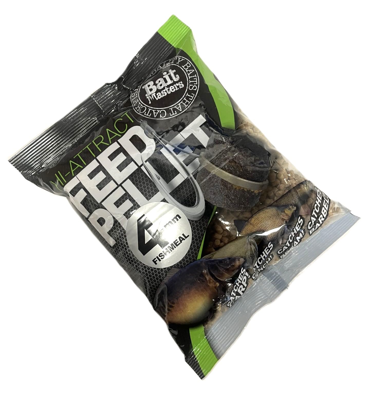 Bait Masters Feed Pellets - Fishmeal 4mm 500g Fishing Bait