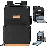 K&F Concept 22L Camera Case for Photographers Large Capacity Camera Bags with Raincover, 15.6 Inch Laptop Compartment for Camera Drone Bags
