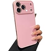 Caseative for iPhone 17 Pro Case, Pink | Solid Color with Crystal Camera Lens Protection