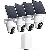 REOLINK 4K Solar Security Camera Outdoor, Encrypted Local Storage Camera System, 360° Pan Tilt, Smart Detection, No Monthly Fee, Home Hub with 4X PT Ultra + Solar Panel