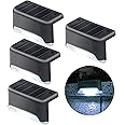 jindaaudio 4Pack Solar Pool Light Cold White Solar Deck Lights Outdoor Waterproof Led, Solar Step Lights Stairs Lights Fence Lights Patio Lights Pathway Lights