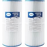 AmiBron PWK35B Replaces Hot Springs Limelight Series Spa Filters, Compatible with Watkins 1642301-1, 78161, 78286, Filbur FC-3921, Pleated Fabric Filter Media 2 Pack