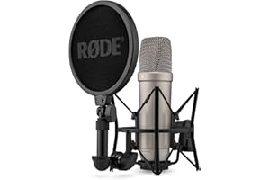 Rode NT1 5th Generation Condenser Microphone with SM6 Shockmount and Pop Filter