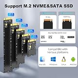 HotTopStar 4 Bay NVME SATA M.2 SSD Docking Station USB C 10Gbps Aluminum view 4