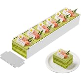 TMWEFUSC Tiramisu Pan, Rectangle Cake Mold One Side Removable Short Frame | Nonstick Tiramisu Cake Pan Long Size 16.4*3.9*2.3 inch Tiramisu Pan for Tiramisu, Cheesecake, Mousse,Lasagna, Frozen Desserts