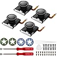 GuliKit Switch Thumb Stick, No Drift - Hall Effect Joystick Repair Kit/Tool - Thumbstick Cap (2 Pairs)