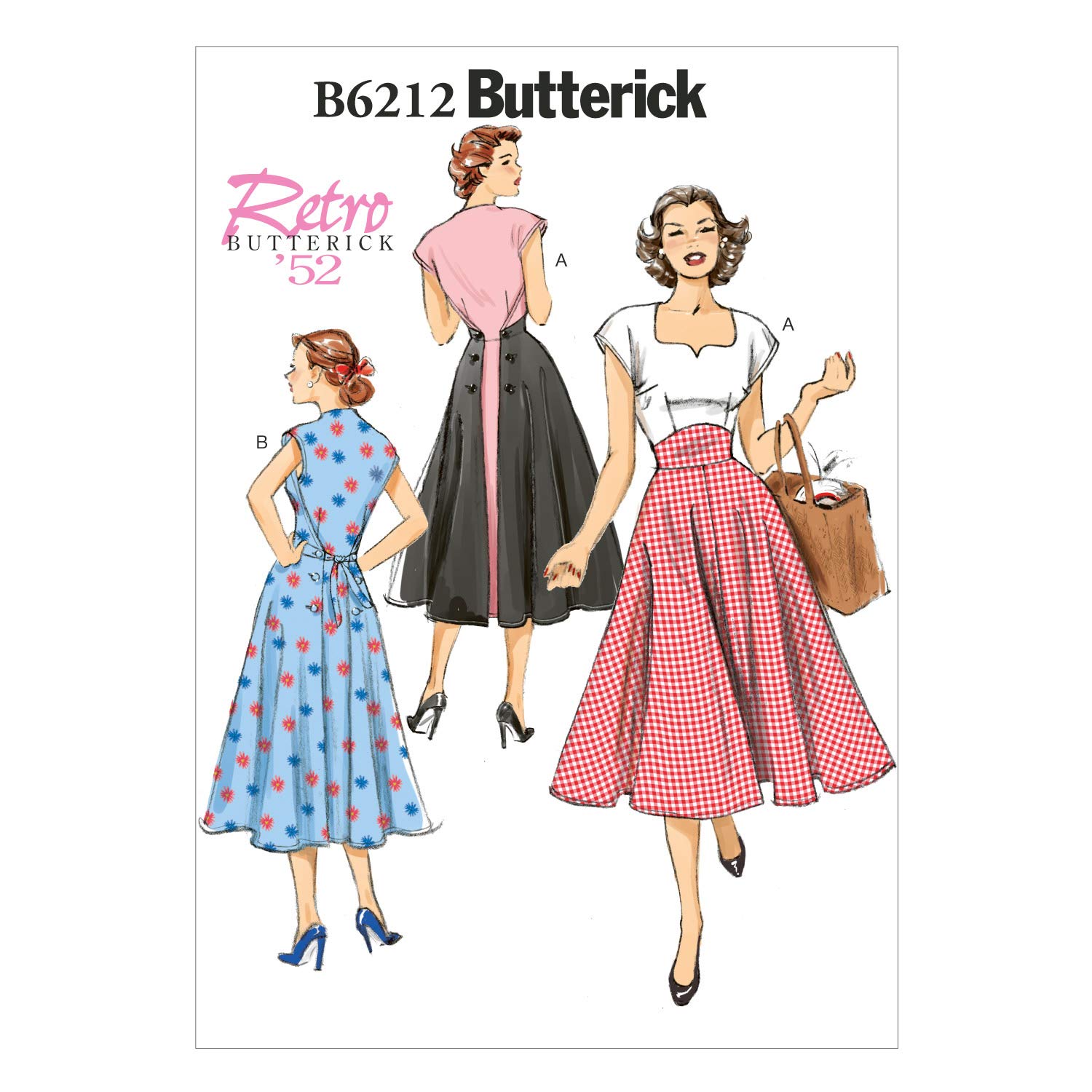 Butterick Patterns 6212 E5 Sizes 14/16/18/20/22 Misses Dress