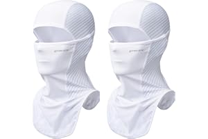 LONGLONG Balaclava Face Mask- 2 Pcs Sun Protection Mask Dustproof, Breathable Summer Full Face Cover for Motorcycle, Cycling