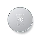 Google Nest Smart Thermostat for Home, Programmable WIFI Thermostat - Fog (Renewed)