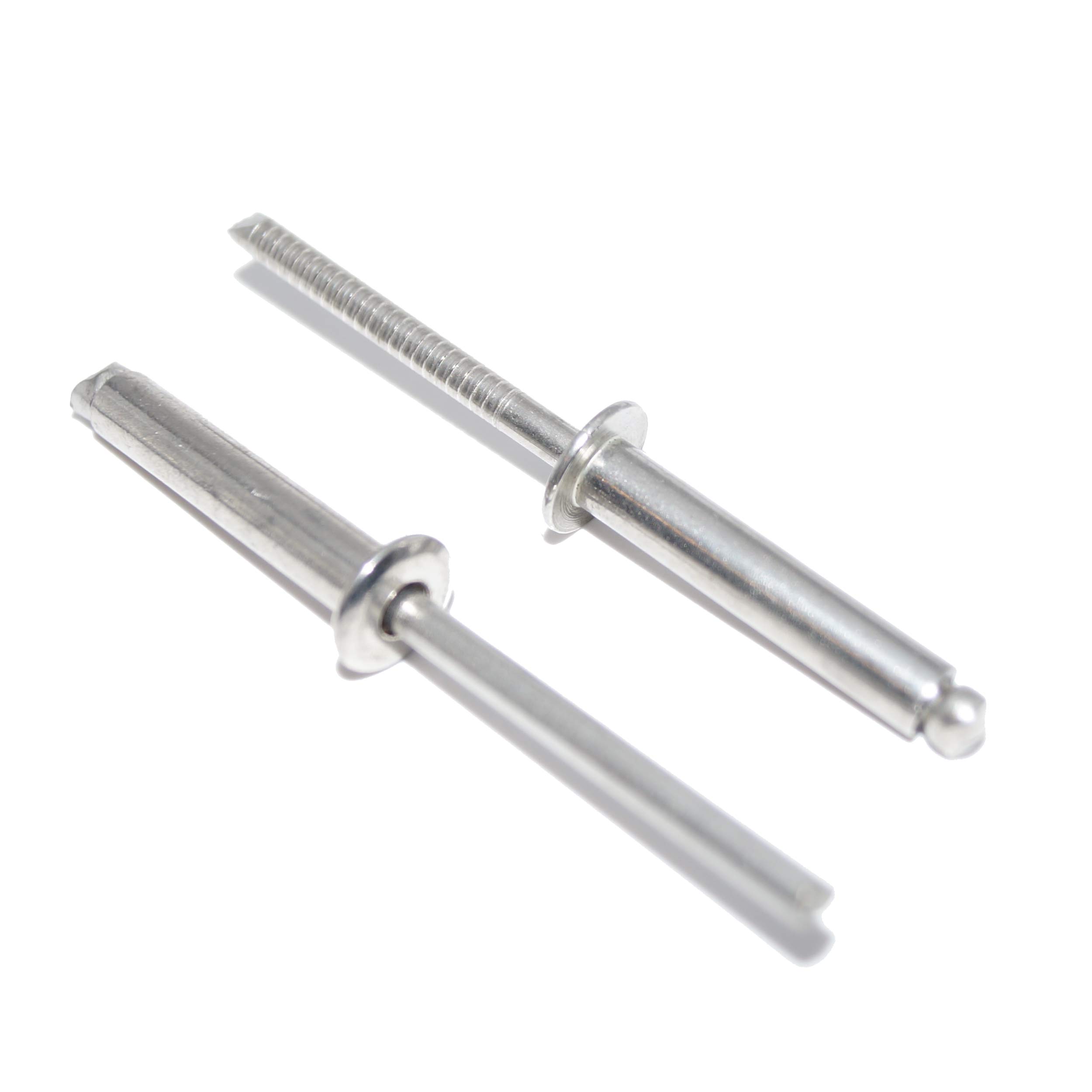 Blind Rivets 3.2 x 12 mm Pack of 60 A2 Stainless Steel (V2A) with Flat Head Shape A Pop Rivets DIN 7337 - ISO 15983