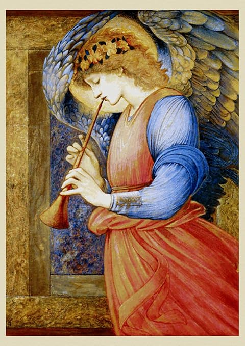 Amazon Co Jp Biblioart Series エドワード バーン ジョーンズ フラジオレットを吹く天使 額絵 文房具 オフィス用品