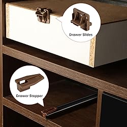 homdiy 4 Pack Plastic Drawer Slides Track Guide and