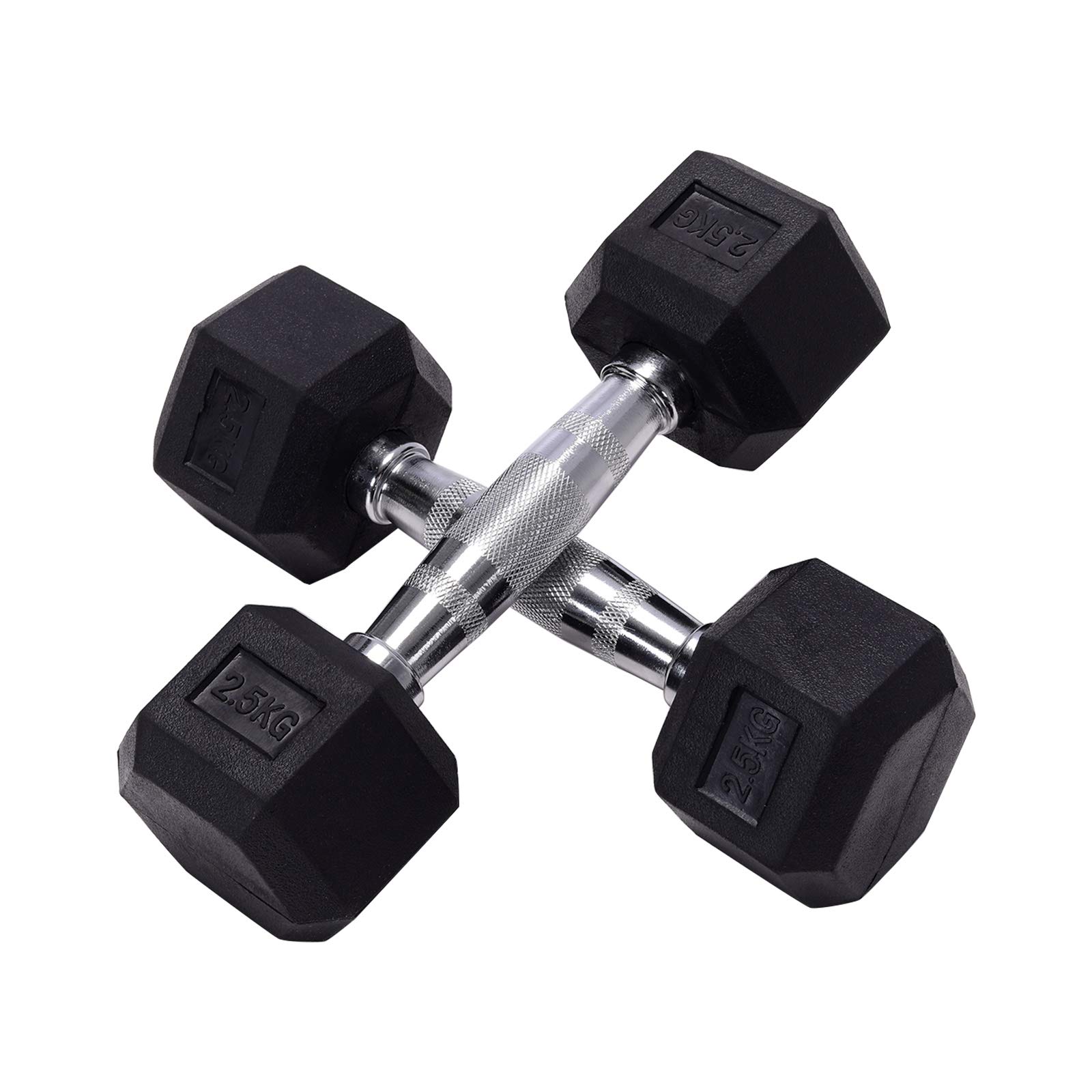 The Fellie Dumbbells Set 5/10/12/15/16/18/20/25/30 KG Hex Dumbbells Weights Set for Men Women Dumbbells Home Gym Muscle Training Equipment