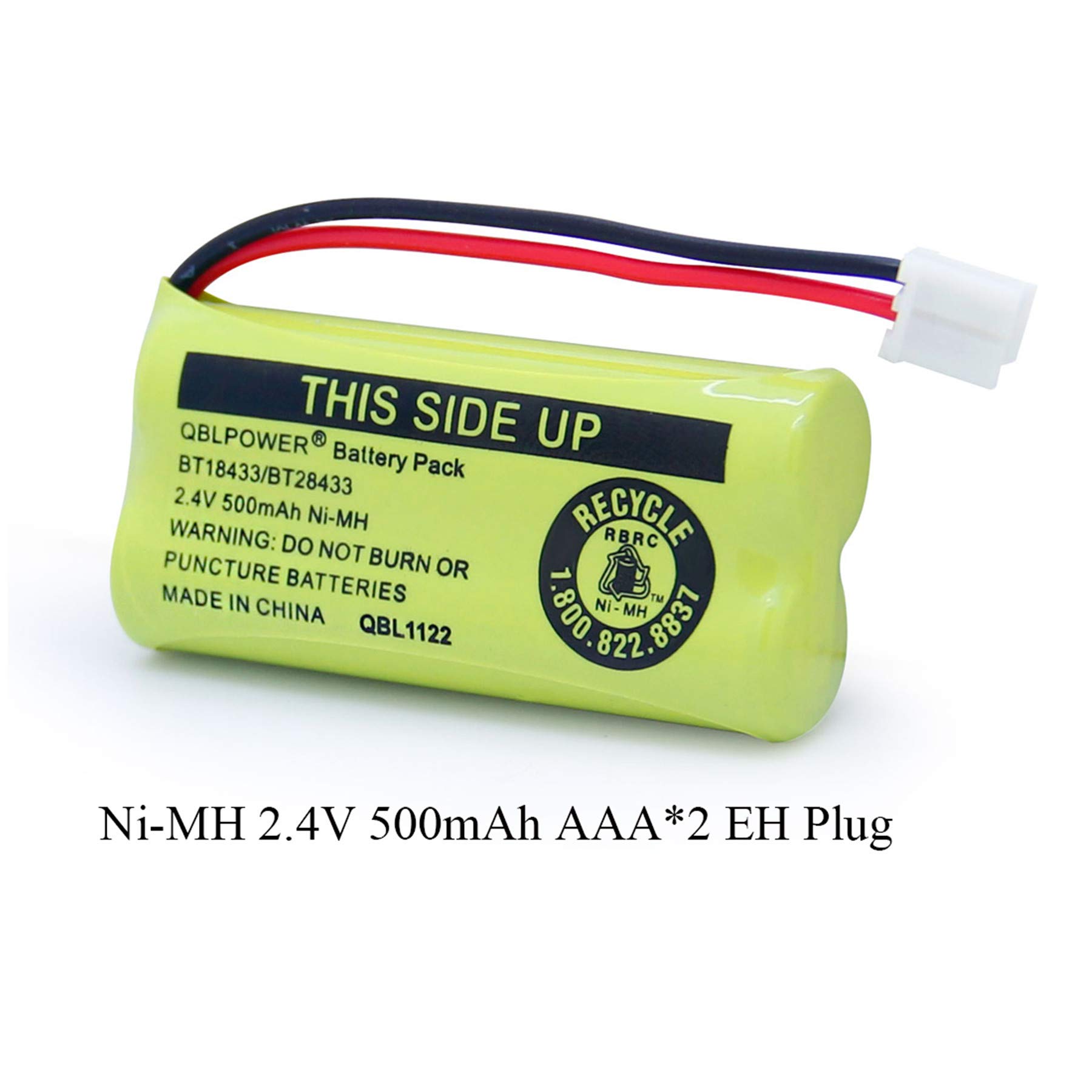 BT18433 BT28433 BT-8300 BATT-6010 Rechargeable Battery BT184342 BT284342 BT1011 BT1018 BT1022 BT1031 89-1326-00-00/89-1330-01-00/CPH-515D 2.4V(Pack of 4)