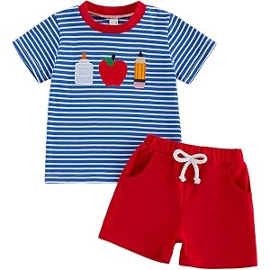 Dobeiokal Toddler Baby Boy Golf Outfit Golf Short Sleeve Collared Polo T Shirt Striped Shorts Set Cute Boys Summer Clothes