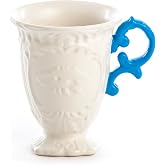 Seletti I‐WARES PORCELAIN MUG &oslash; Cm.10 h.11,5 ‐ LIGHT BLUE, 5.122x5.122x6.304