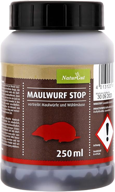 Maulwurf Und Wuhlmaus Frei Stop Verstarkt Maulwurf Vertreibung Maulwurf Vertreiber Maulwurfschreck 250ml Amazon De Garten
