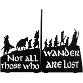 HeavenlyKraft Decorative bookends for Shelves, Heavy Metal Bookends, Unique Bookends, Non Skid Book Ends, Book Stopper for Home/Office Decor/Shelves, 7 X 5.51 X 4 in/Piece (with Quote on Product)