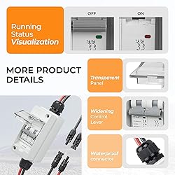 Pjerjzn Solar Panel Disconnect Switch 1000V 30A PV
