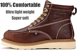 SUREWAY 6 in Mens Soft Toe Work Boots for Men-Full