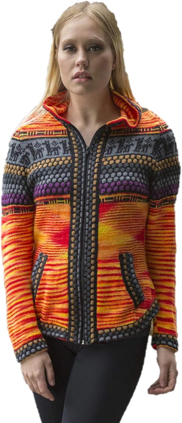 alpaca hooded sweater