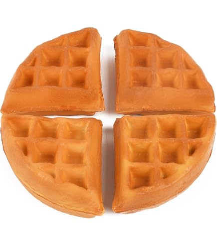 Künstliche Waffeln – 12 Stück, Gemischte Farben, Für Deko & Fotografie