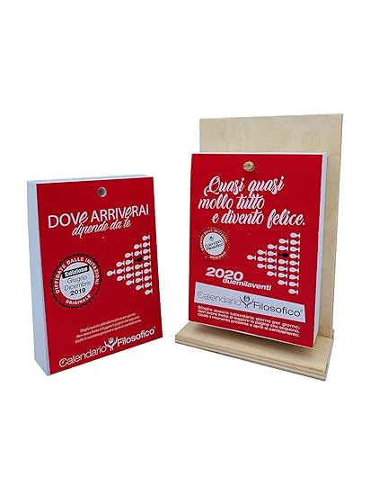 Il Calendario Filosofico 2020 2019 Loriginale Con Supporto In Legno