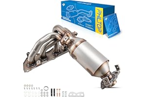 PHILTOP Front High Flow Catalytic Converter Compatible with Toyota Camry 2.5L 2012-2017, Venza 2.7L 2009-2015 Direct-Fit Catalytic Converter Kit 16692, 641489, 41100 (EPA Compliant)