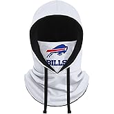 NFL Team Logo White Drawstring Winter Cap Hooded Gaiter Balaclava Face Cover