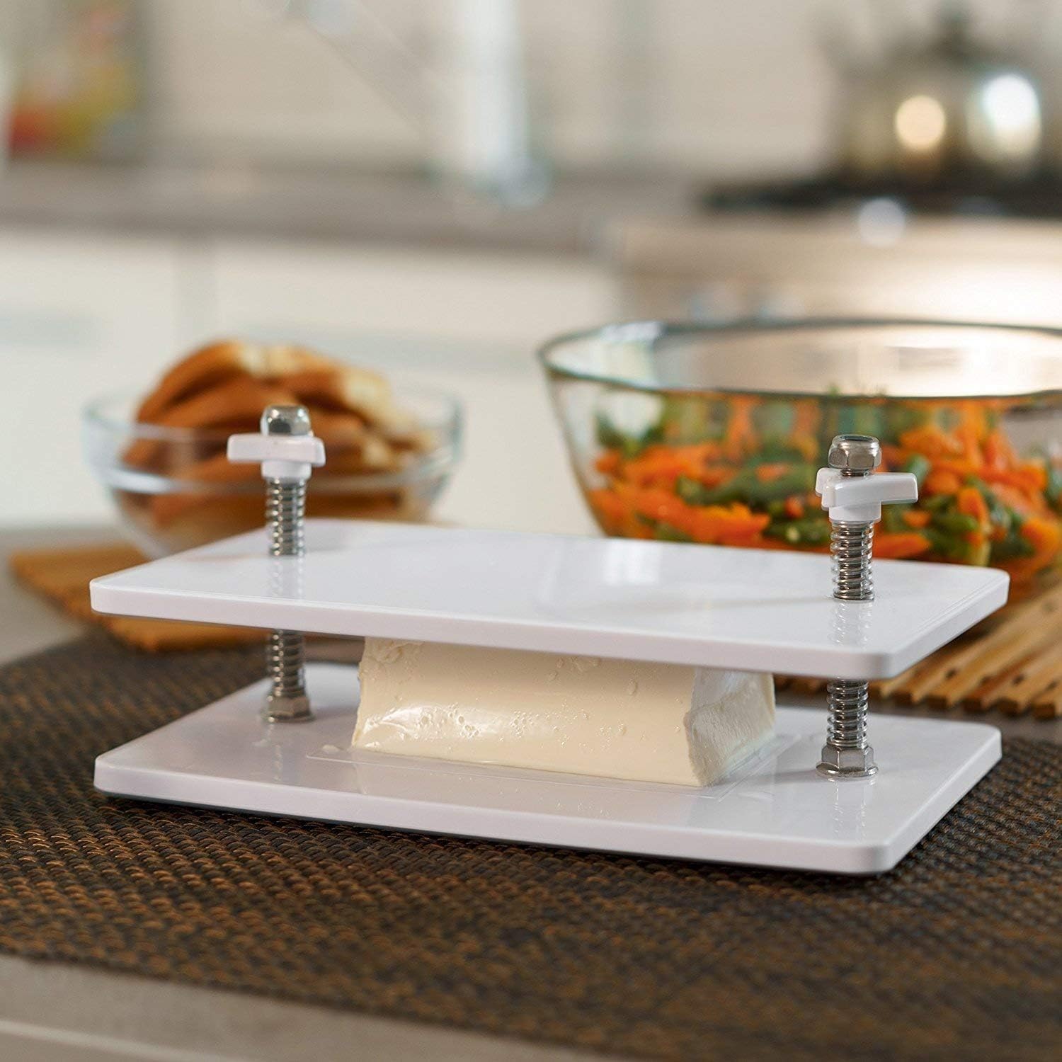 Kenley Tofu Press Kit โ 4-Spring Firm Tofu Cheese Drainer Presser - Quickly Remove Excess Water & Improve Tofu Dishes
