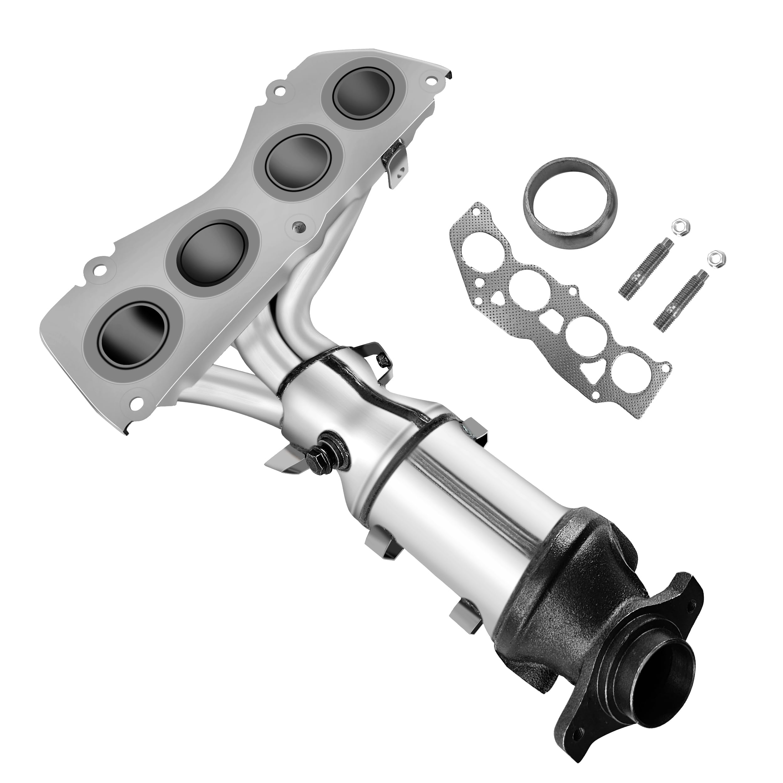 Photo 1 of [PZEV]FortunaFlow Exhaust Manifold Catalytic Converter Compatible with Toyota Camry 2012-2017 Hybrid 2.5L,Lexus ES300h,NX300h 2.5L[EPA Compliant high flow standard]