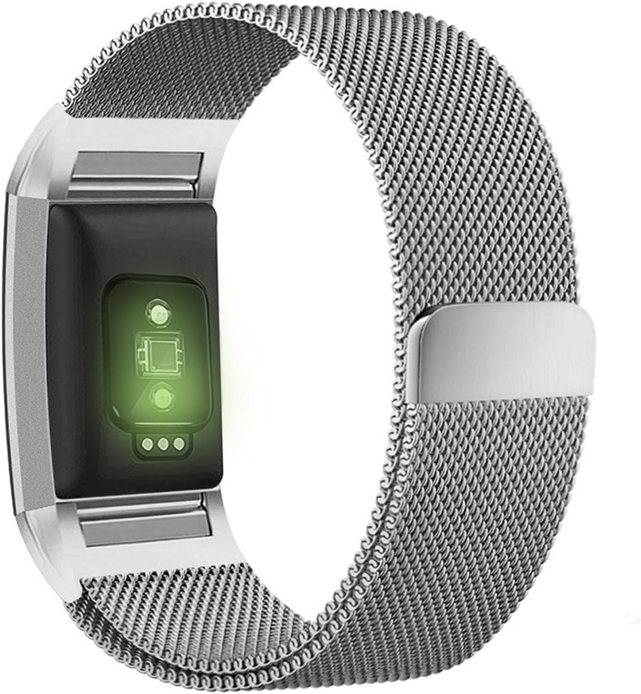 Gocybei Replacement Bands Compatible for Fitbit Charge 2, Premium Watch Accessory Metal Band Compatible for Fitbit Charge 2/ Fitbit Charge 2 Band (No Tracker)